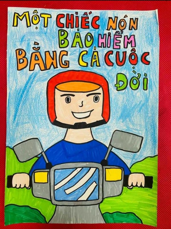 tranh vẽ an toàn giao thông đạt giải nhất 30