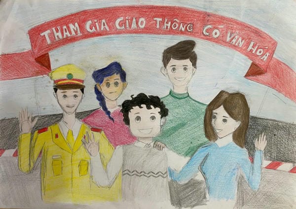 tranh vẽ an toàn giao thông đạt giải nhất 5