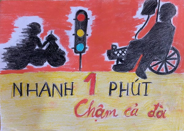 tranh vẽ an toàn giao thông đạt giải nhất 6