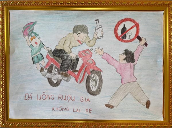 tranh vẽ an toàn giao thông đạt giải nhất 7