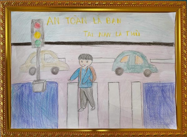 tranh vẽ an toàn giao thông đạt giải nhất 9