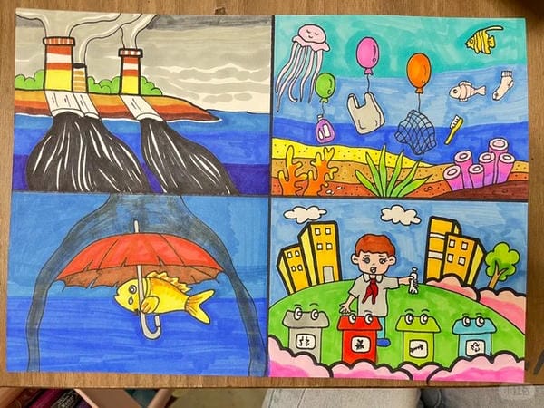 tranh vẽ cổ động bảo vệ môi trường