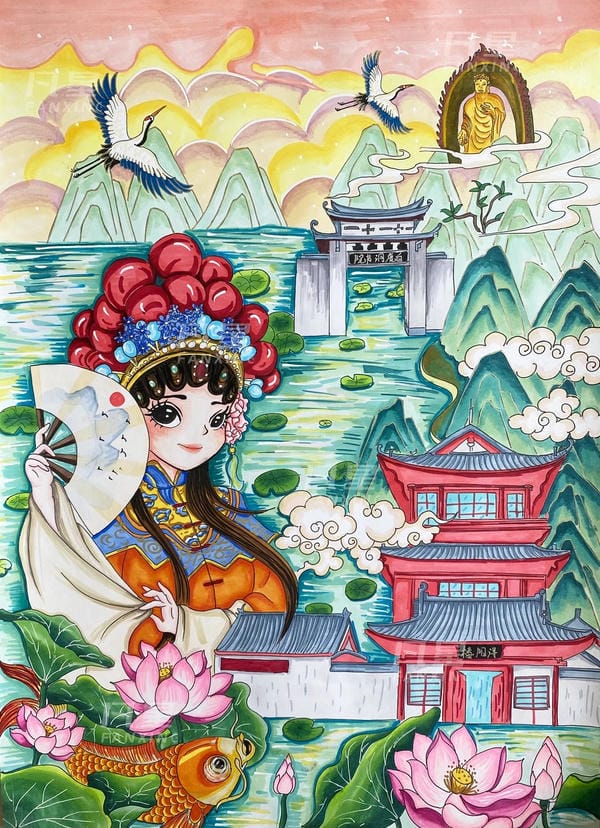 tranh vẽ phong cảnh miền núi