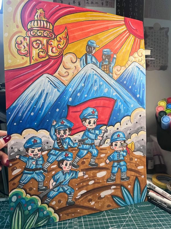 tranh vẽ phong cảnh núi