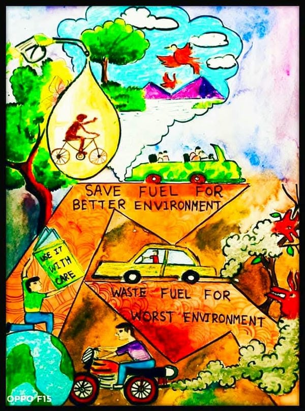 tranh vẽ tuyên truyền bảo vệ môi trường