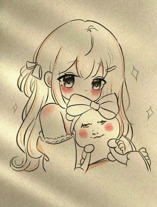 vẽ tranh anime chibi