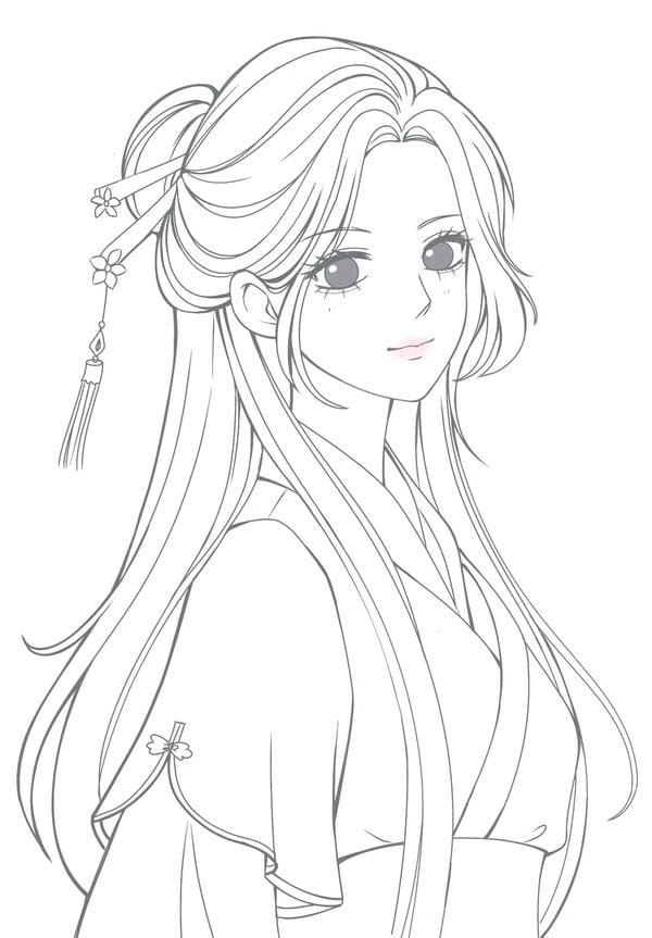 vẽ tranh anime cổ trang 1