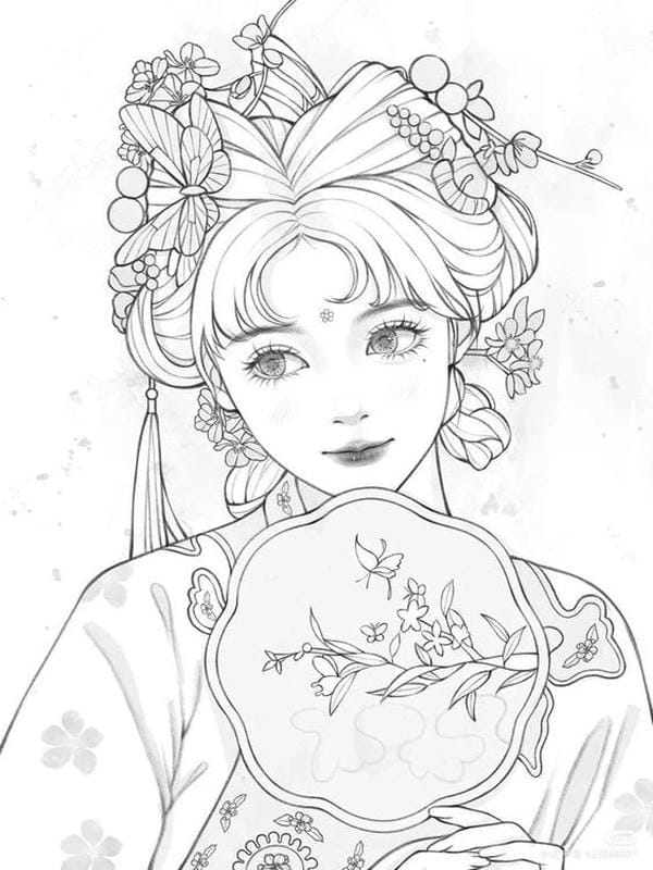 vẽ tranh anime cổ trang 10