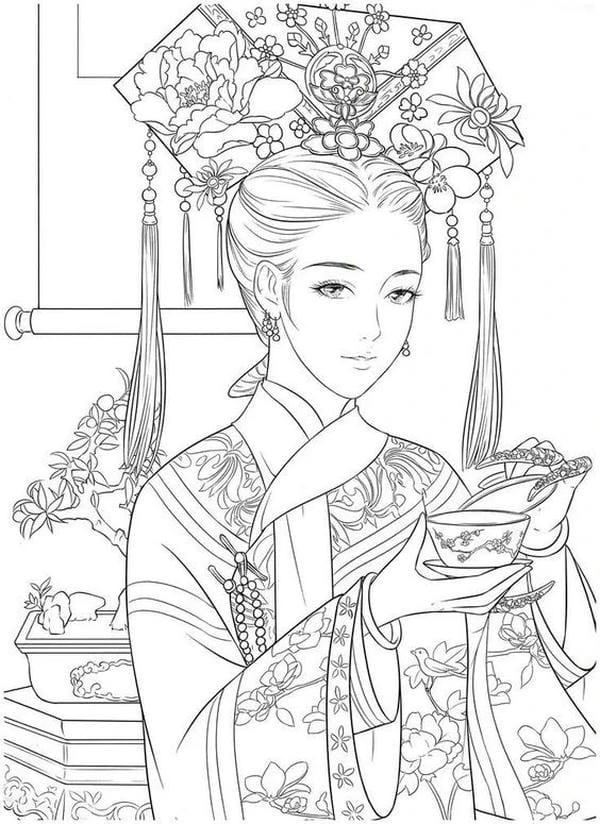 vẽ tranh anime cổ trang 12