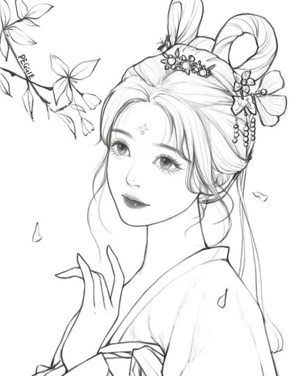 vẽ tranh anime cổ trang 16