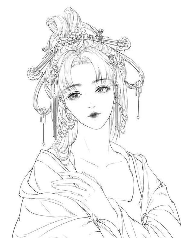 vẽ tranh anime cổ trang 17