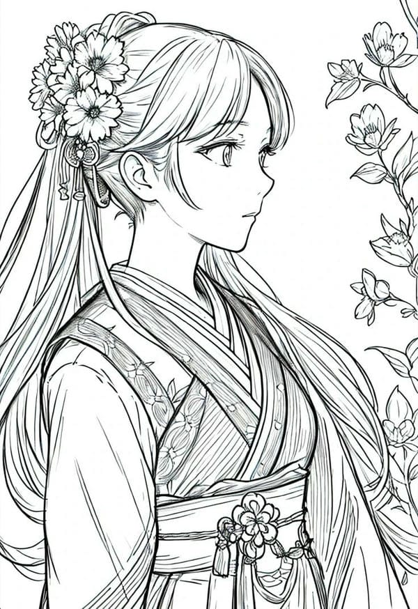 vẽ tranh anime cổ trang 18