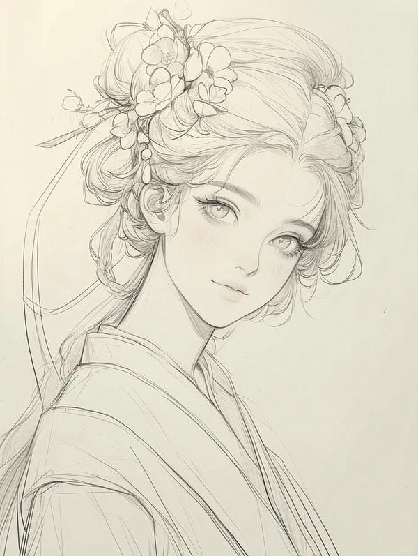 vẽ tranh anime cổ trang 22