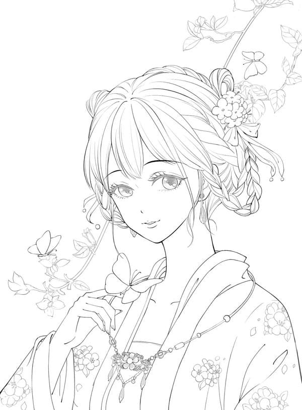 vẽ tranh anime cổ trang 5