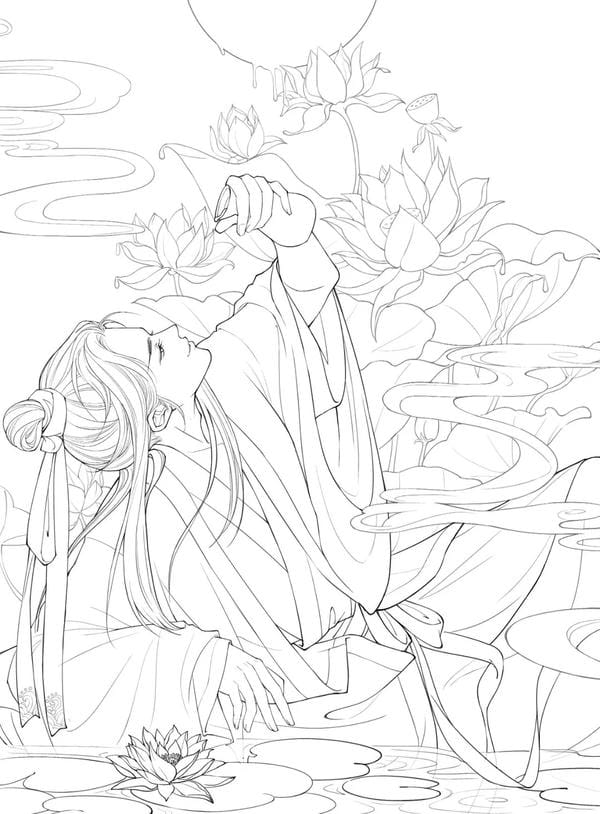 vẽ tranh anime cổ trang 9