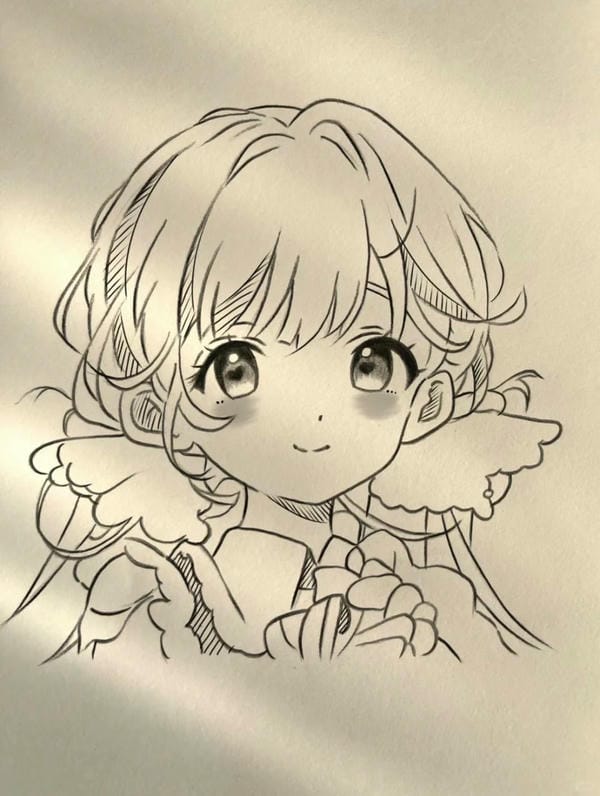 vẽ tranh anime cute 1