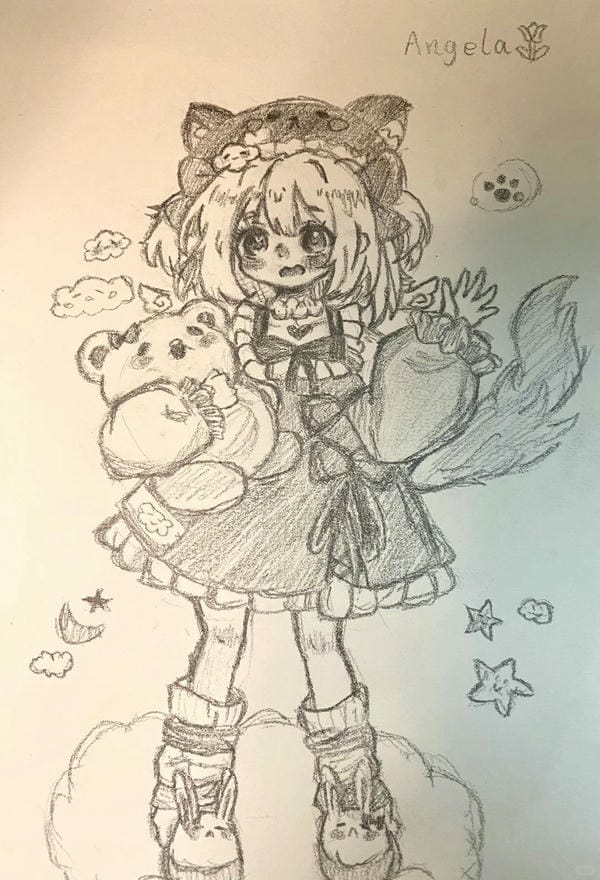 vẽ tranh anime cute 14