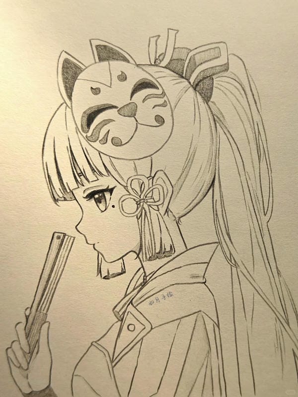 vẽ tranh anime cute 19