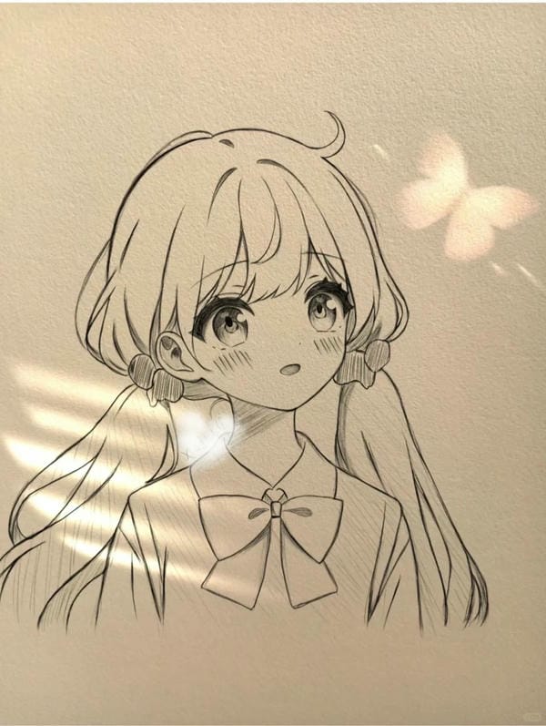 vẽ tranh anime cute 20