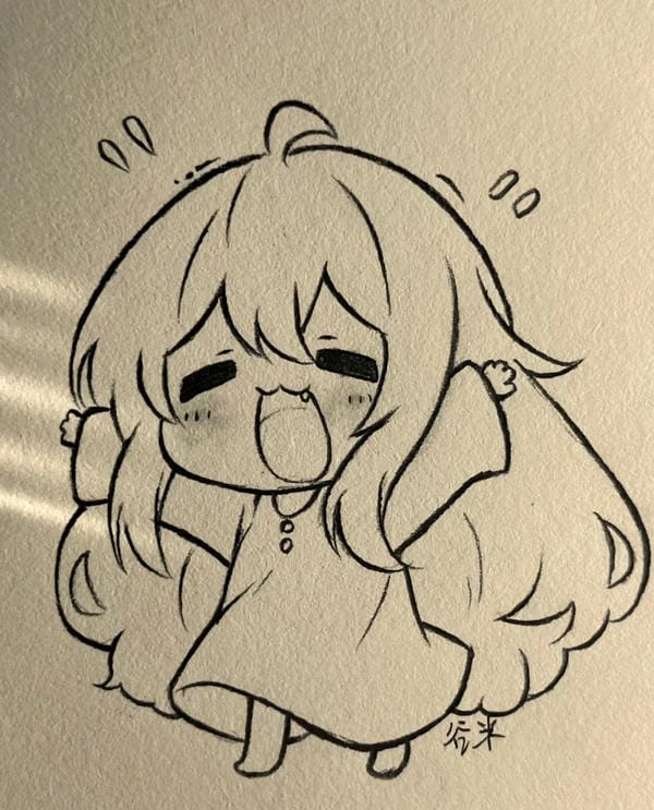 vẽ tranh anime cute 23