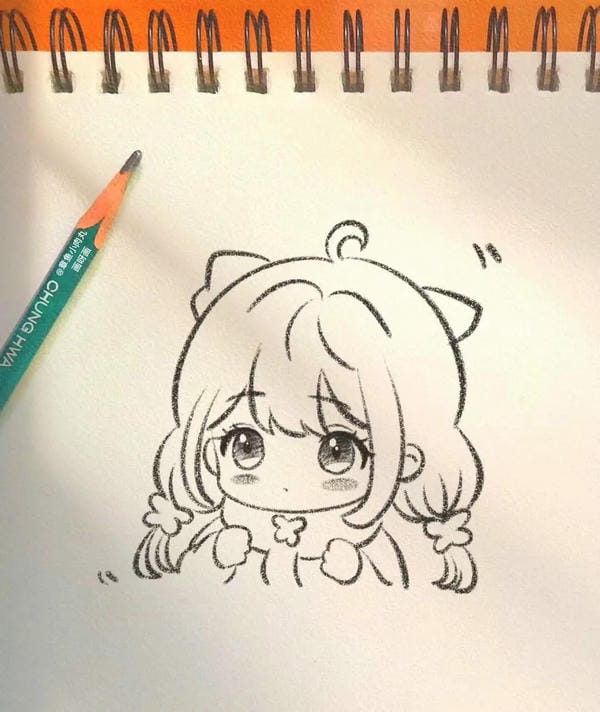 vẽ tranh anime cute 25