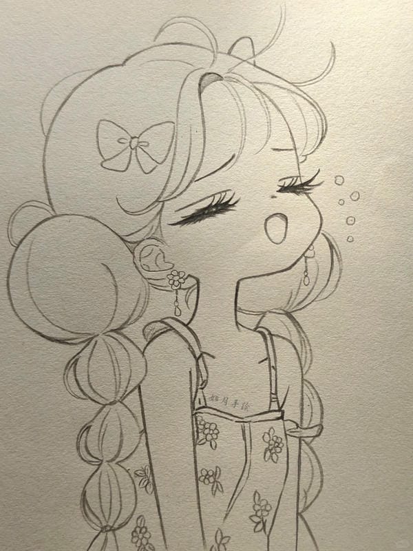 vẽ tranh anime cute 27