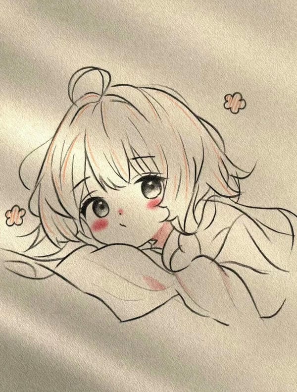 vẽ tranh anime cute 4