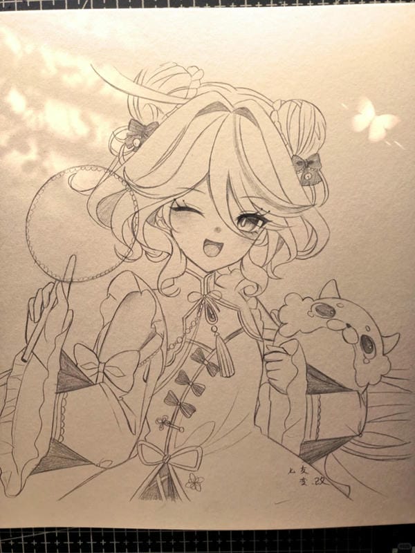 vẽ tranh anime cute 7