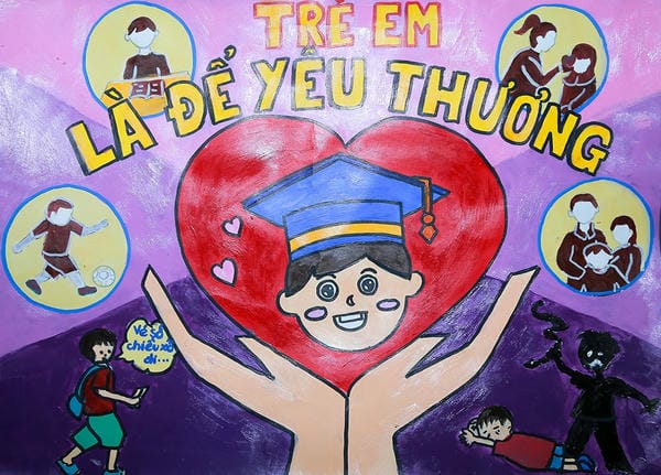 vẽ tranh bạo lực học đường 21