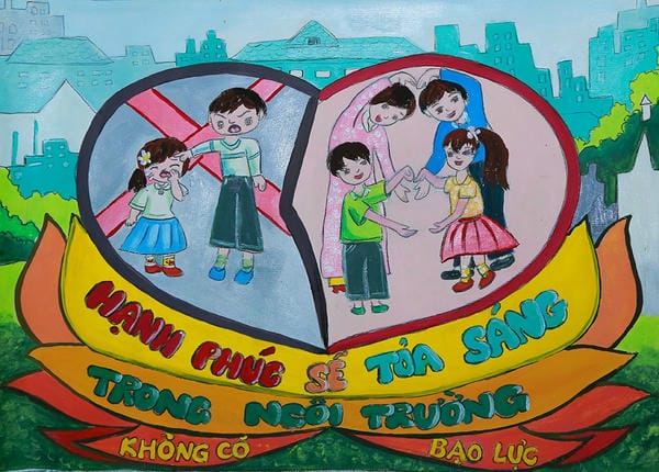 vẽ tranh bạo lực học đường 22