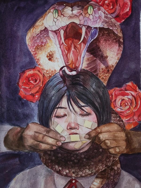 vẽ tranh bạo lực học đường 24