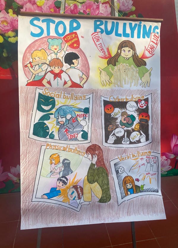 vẽ tranh bạo lực học đường 27