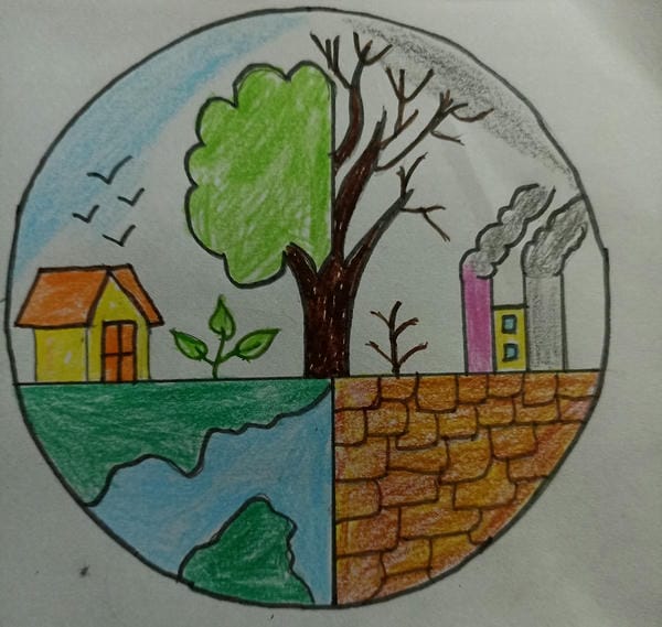 vẽ tranh bảo vệ môi trường bằng giấy a3​ 16