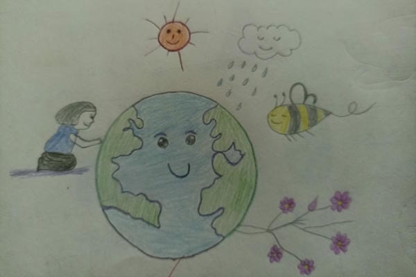 vẽ tranh bảo vệ môi trường bằng giấy a3​ 17