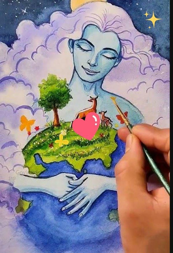 vẽ tranh bảo vệ môi trường bằng giấy a3​ 4