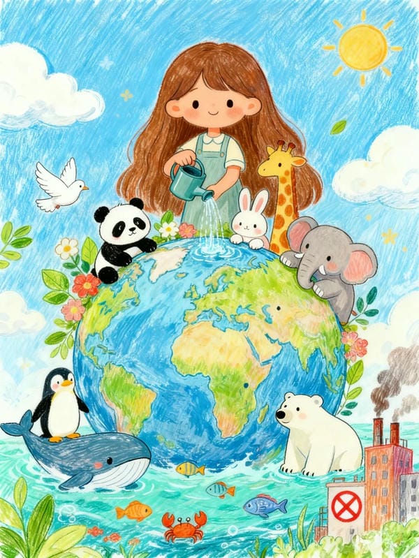 vẽ tranh cổ động bảo vệ môi trường 17