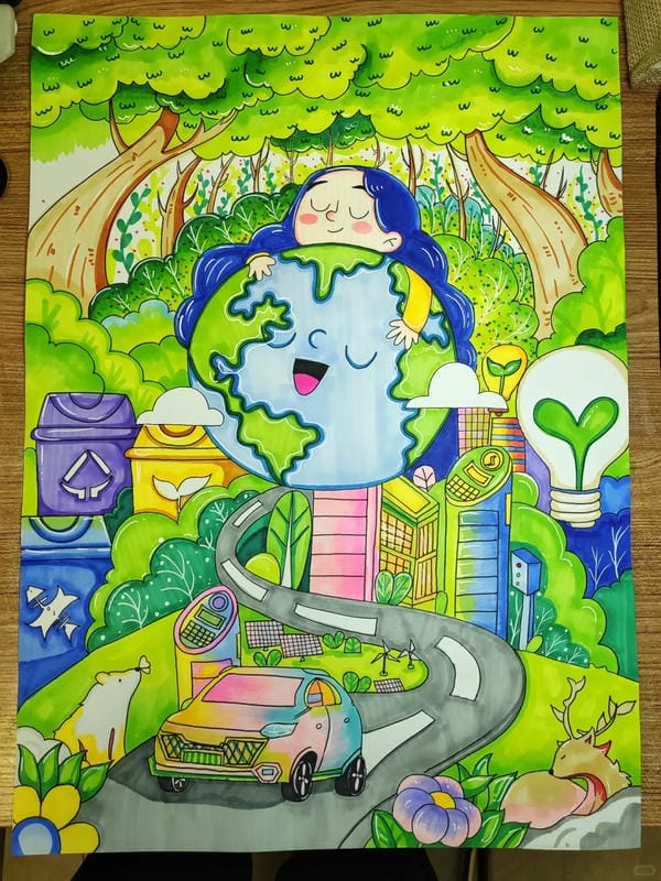 vẽ tranh cổ động bảo vệ môi trường 28