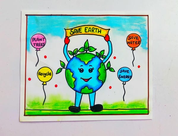 vẽ tranh cổ động bảo vệ môi trường 6