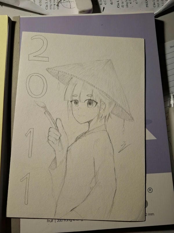 vẽ tranh đề tài 20 11 đẹp nhất anime 1