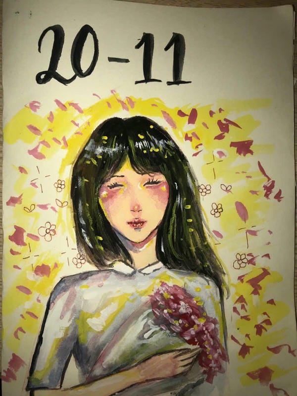 vẽ tranh đề tài 20 11 đẹp nhất anime 3