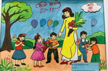 Top 135+ vẽ tranh đề tài 20 11 đẹp nhất anime tìm nhiều nhất