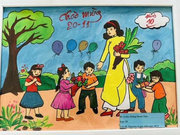 vẽ tranh đề tài 20 11 đẹp nhất anime 7