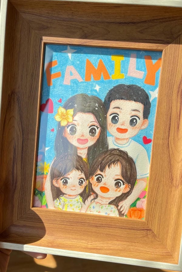 vẽ tranh đề tài gia đình đẹp nhất