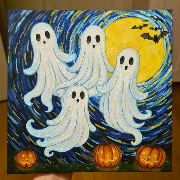 vẽ tranh đề tài lễ hội halloween 23