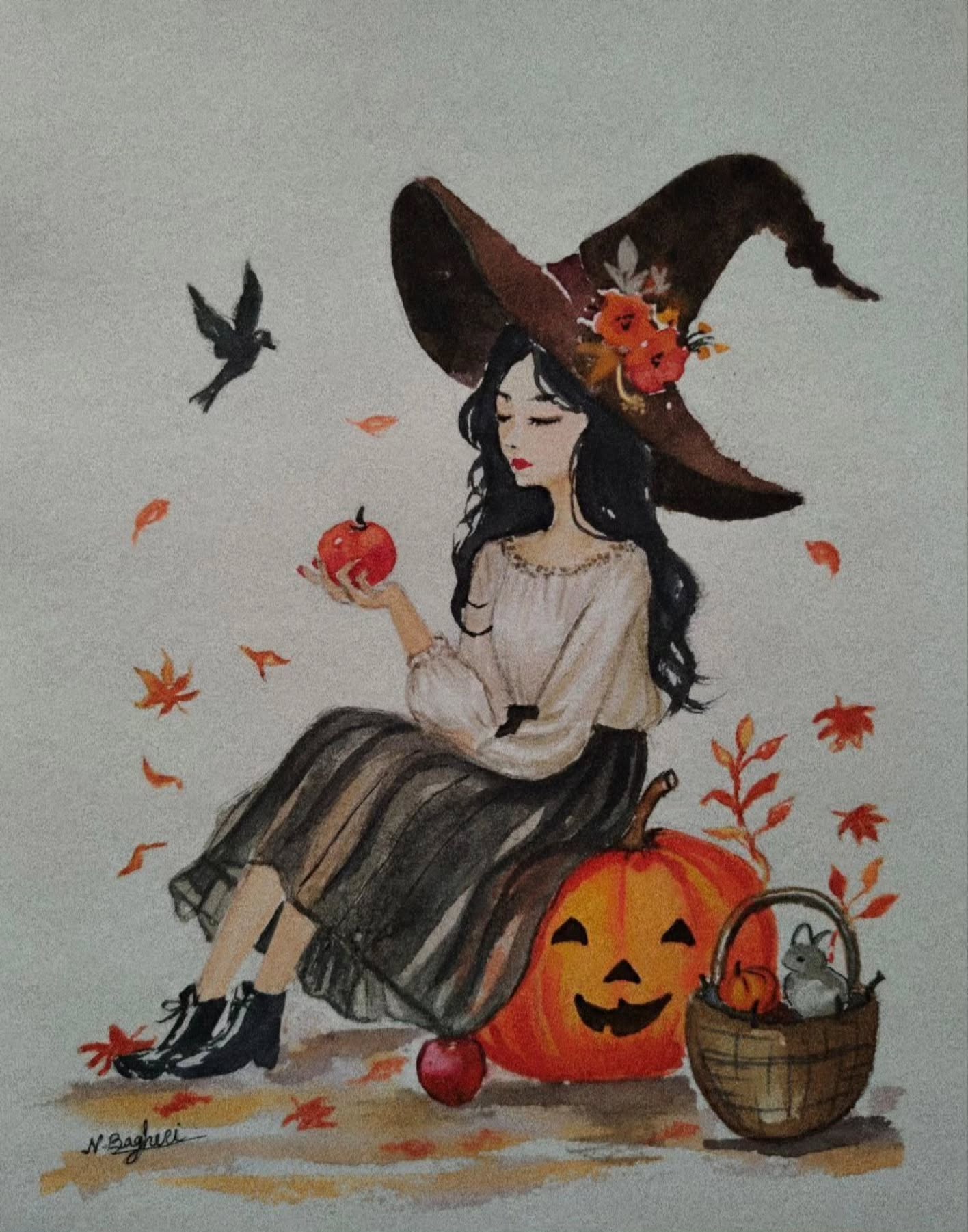 vẽ tranh đề tài lễ hội halloween 24