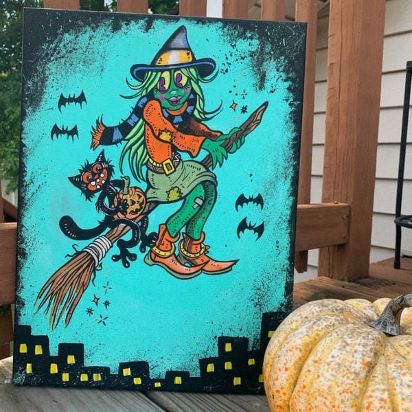 vẽ tranh đề tài lễ hội halloween 7