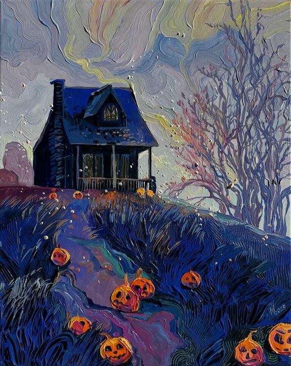 vẽ tranh đề tài lễ hội halloween 8