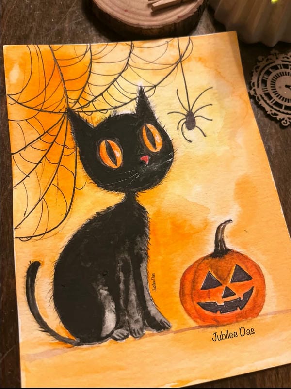 vẽ tranh đề tài lễ hội halloween 9