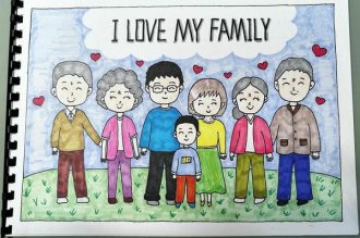 135+ Vẽ tranh gia đình đẹp nhất khiến bạn cười tươi cả ngày