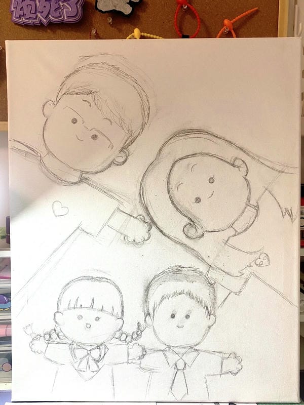 vẽ tranh gia đình đẹp nhất 25